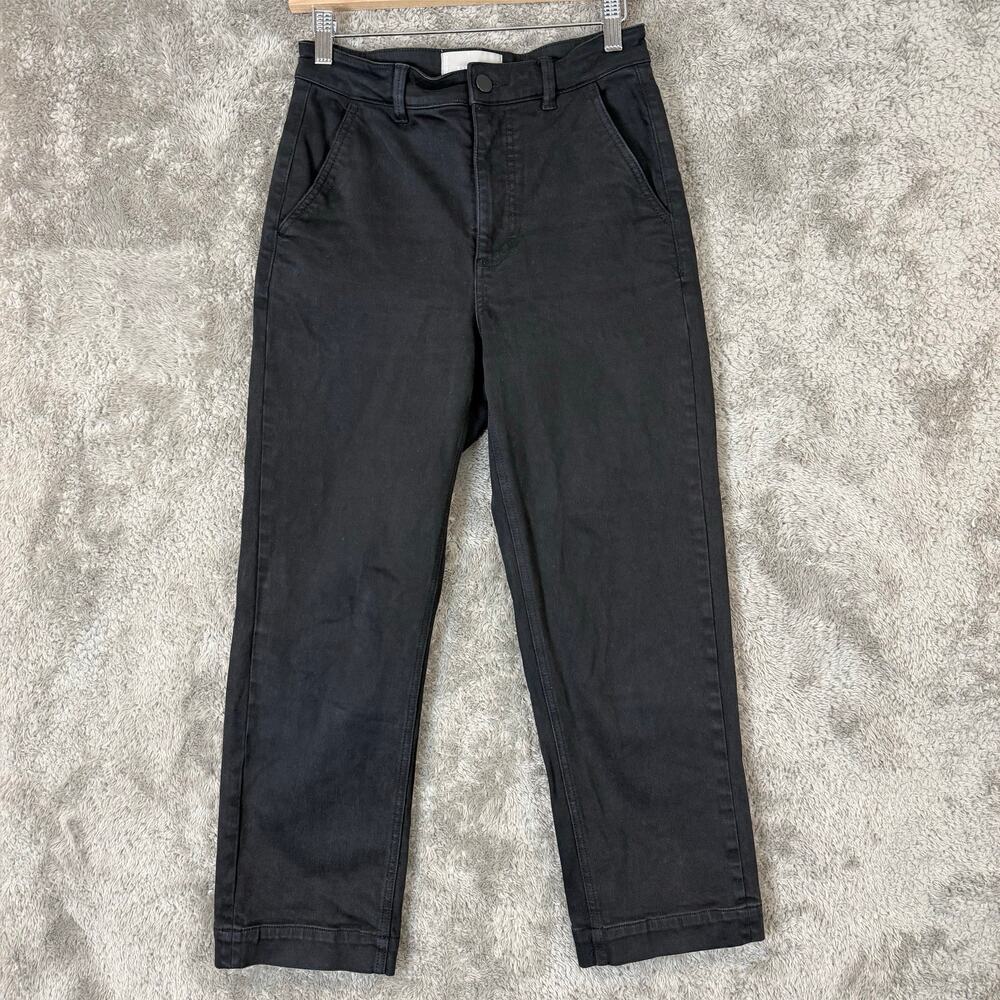 Everlane Size 2 Black Cropped Straight Regular Jeans - Picture 2 of 9